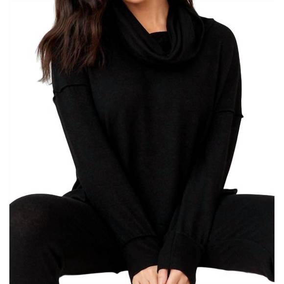 NEW FRENCH KYSS cowl poncho in black - Picture 1 of 1